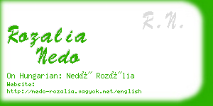 rozalia nedo business card